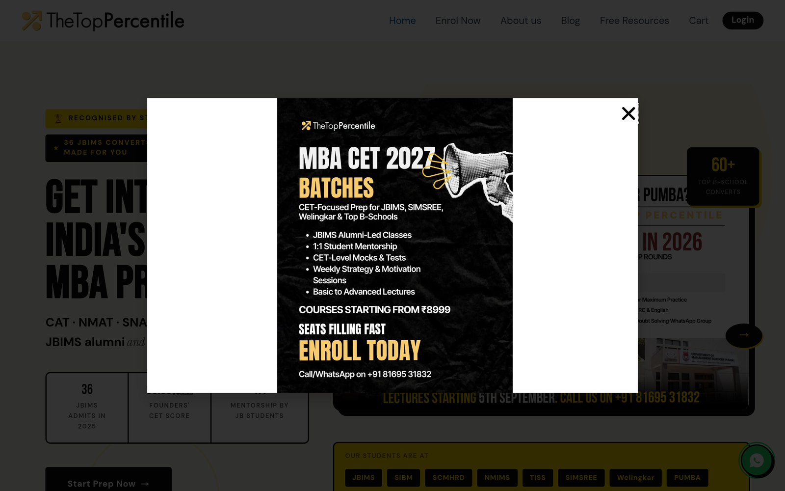 MBA CET & CAT Coaching by JBIMS Alumni | The Top Percentile